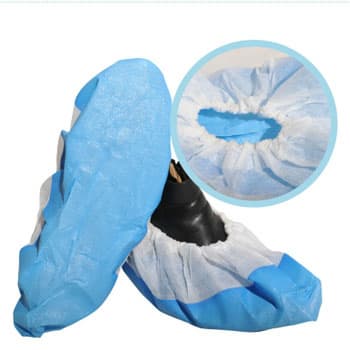 Cheap disposable CPE_PP coated waterproof shoe cover